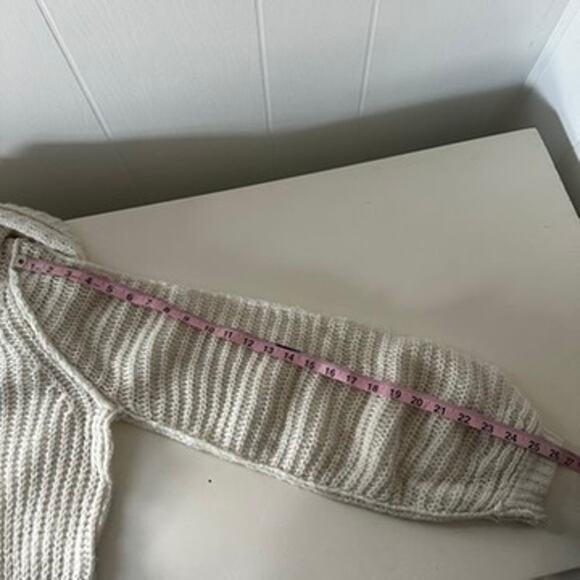 Free People Cowl Neck Turtle Neck Ivory Soft Sweater - Picture 13 of 13